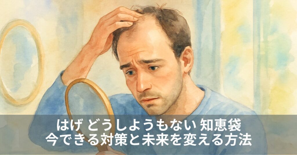 はげ どうしようもない 知恵袋｜今できる対策と未来を変える方法